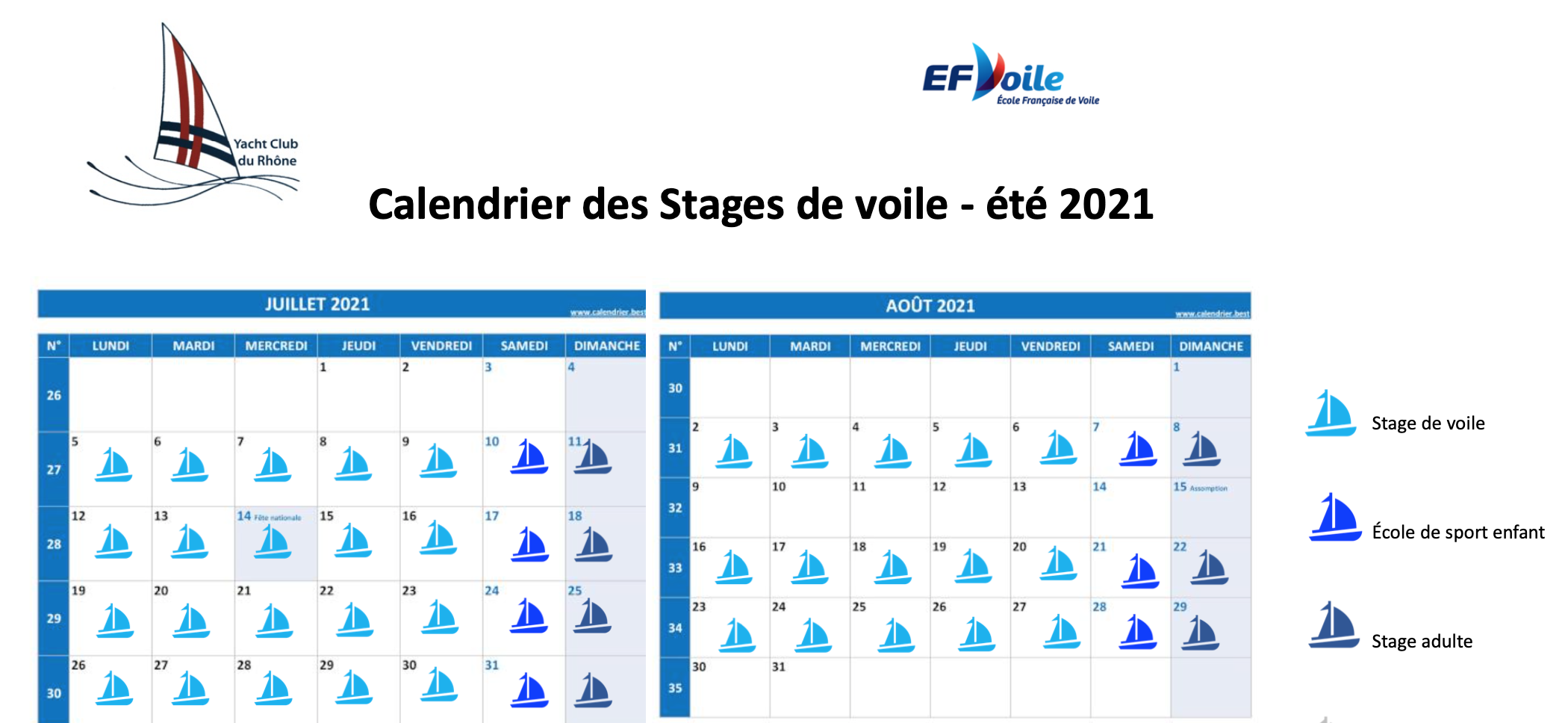 Stages De Voile D Ete De 8 A 16 Ans Au Nord De Lyon Au Yacht Club Du Rhone