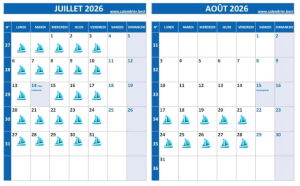 calendrier stages YCR été 2026